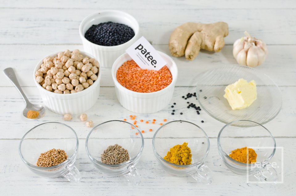 Чечевичный суп с нутом - Шаг 1