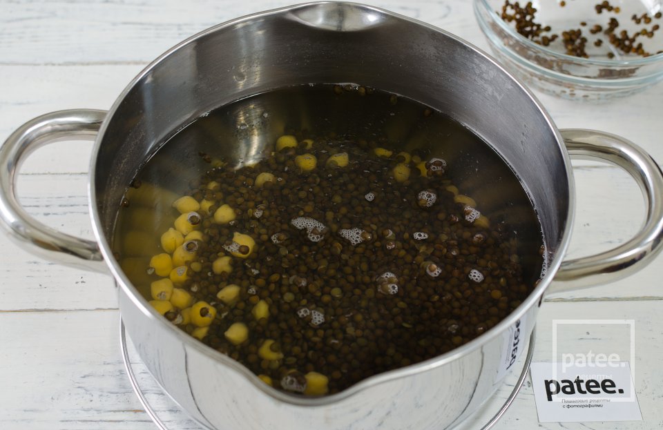 Чечевичный суп с нутом - Шаг 6