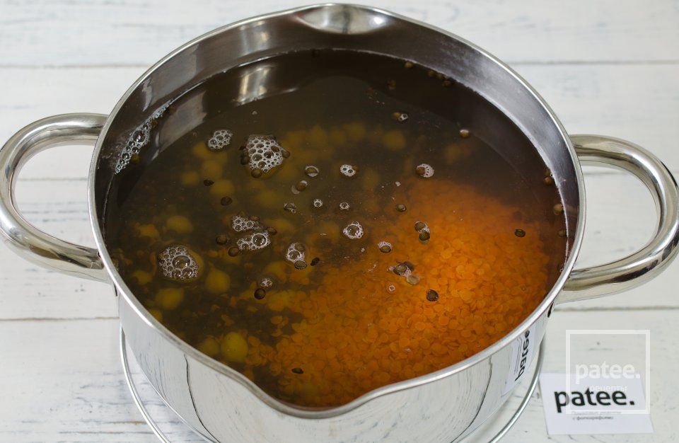 Чечевичный суп с нутом - Шаг 7