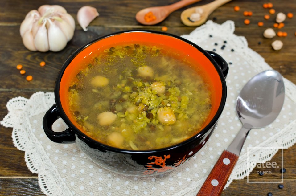 Чечевичный суп с нутом - Шаг 15