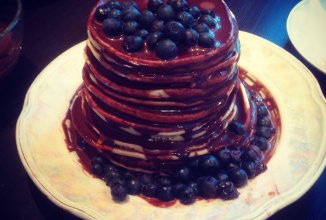 Американские панкейки с шоколадом