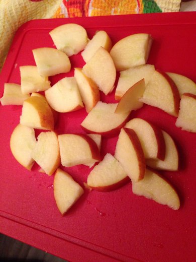 Конвертики с яблоками из творожного теста - Шаг 4