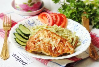 Свинина в сливках с чесноком