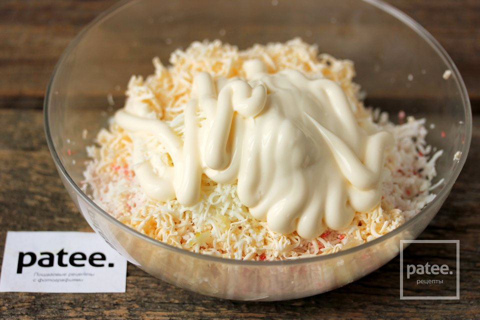 Новогодняя закуска Снежки - Шаг 6