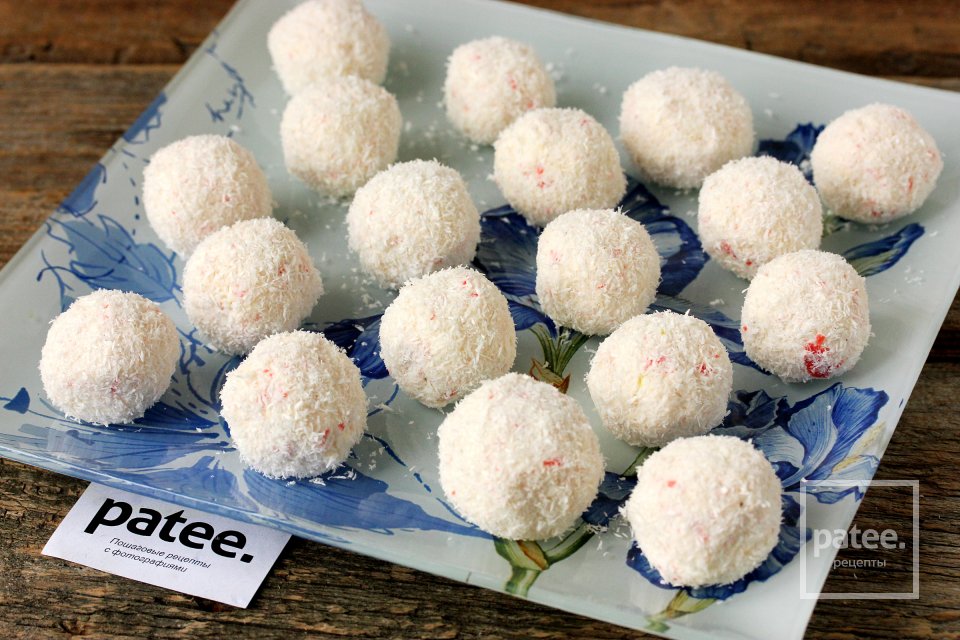 Новогодняя закуска Снежки - Шаг 10