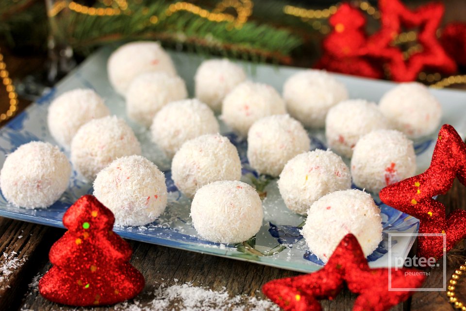 Новогодняя закуска Снежки - Шаг 12