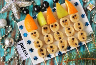 Фруктовые снеговики