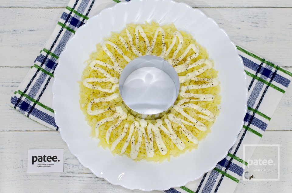 Салат гранатовый браслет с курицей - Шаг 4