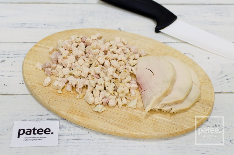 Салат гранатовый браслет с курицей - Шаг 8