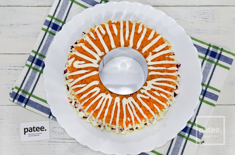 Салат гранатовый браслет с курицей - Шаг 15