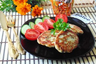 Куриные котлеты с грибами