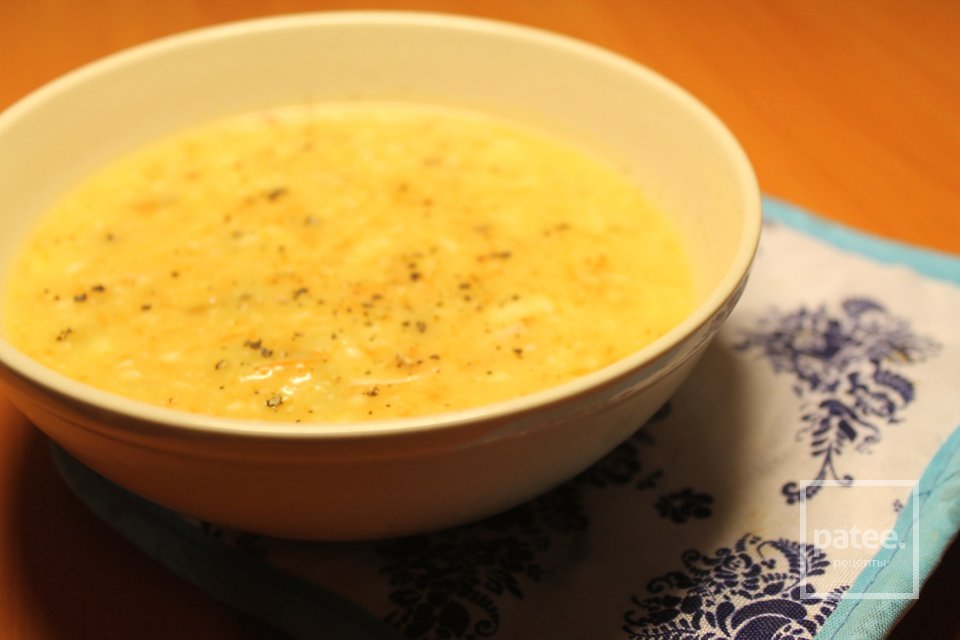 Сырный суп с шампиньонами и морковкой - Шаг 8
