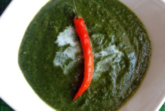 Индийский суп из шпината