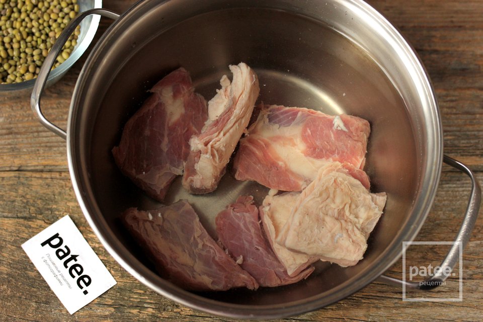 Суп с говядиной и машем - Шаг 2