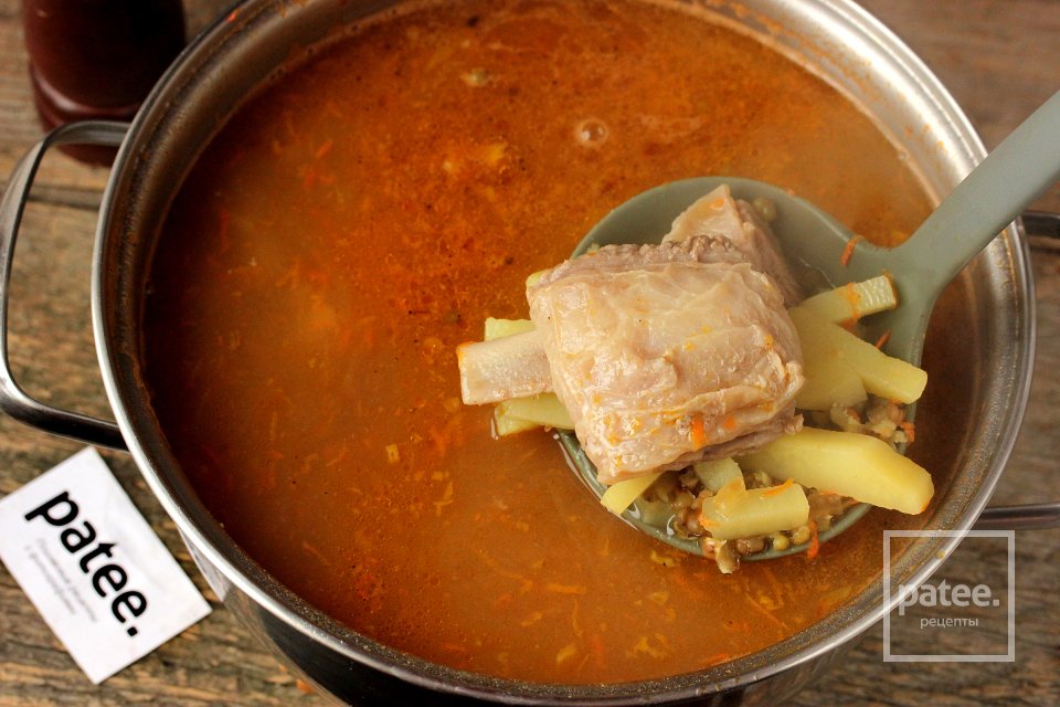 Суп с говядиной и машем - Шаг 8