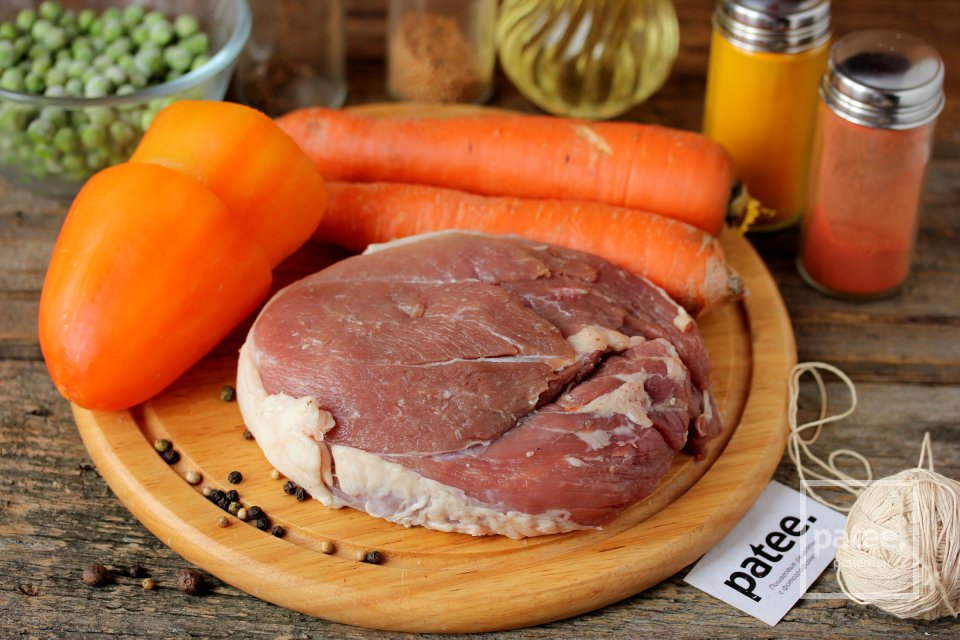 Запечённая свинина с овощным гарниром - Шаг 1