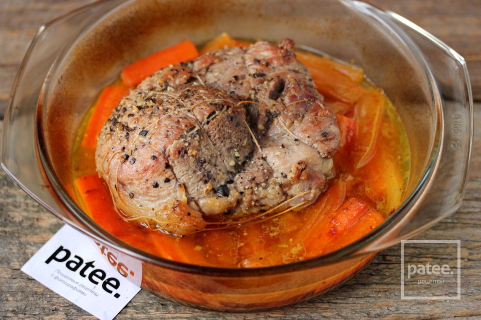 Запечённая свинина с овощным гарниром - Шаг 10