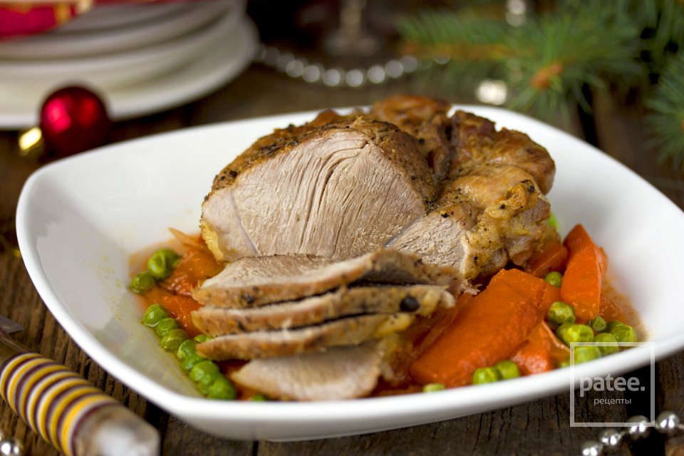 Запечённая свинина с овощным гарниром - Шаг 13