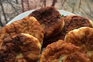 Сырники с зеленым луком