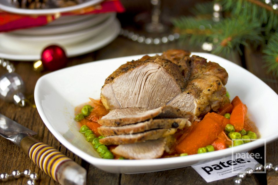 Запечённая свинина с овощным гарниром - Шаг 12