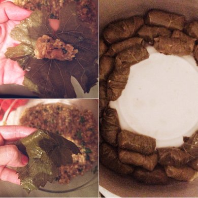 "Долма из виноградных листьев " - Шаг 5