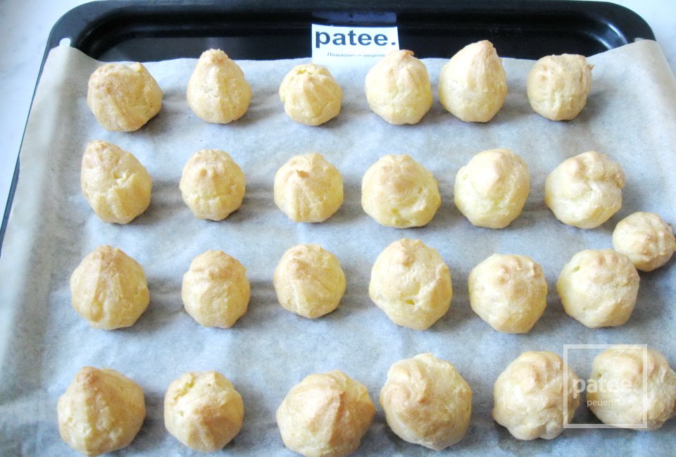 Профитроли со сливочным сыром и соленой форелью - Шаг 9