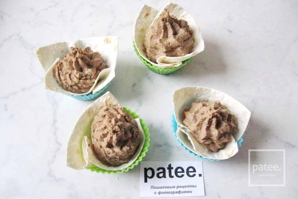 Паштет из куриной печени в корзиночках - Шаг 12