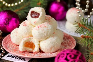 Творожные шарики с мармеладом