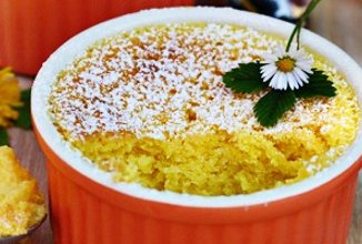 Лимонно-бисквитный десерт