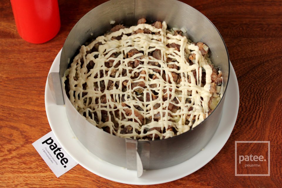 Новогодний салат Овечка - Шаг 6