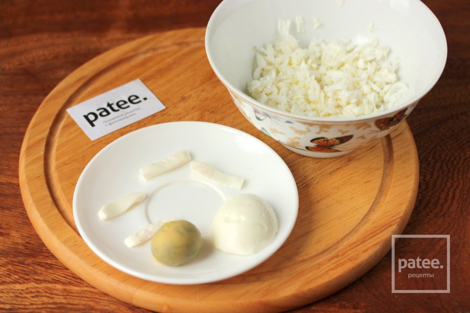 Новогодний салат Овечка - Шаг 8