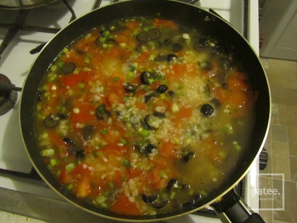 Ризотто с помидорами и оливками - Шаг 4