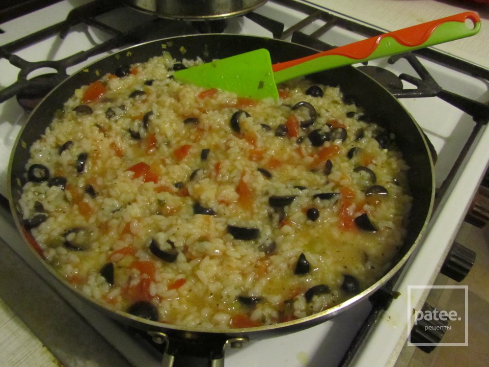 Ризотто с помидорами и оливками - Шаг 5