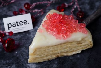 Блинный торт с икрой