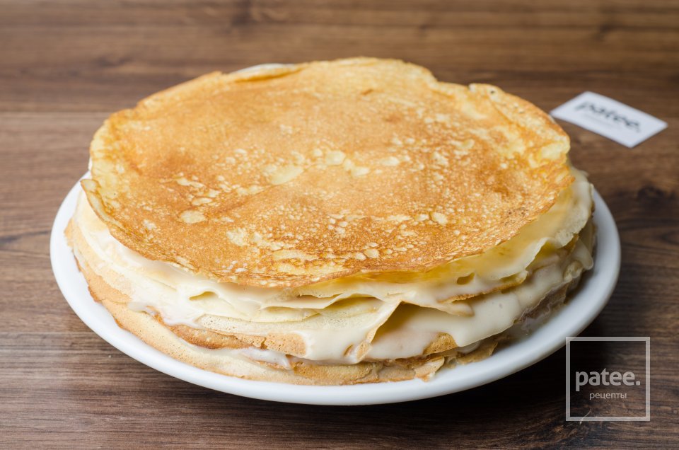 Блинный торт с икрой - Шаг 14