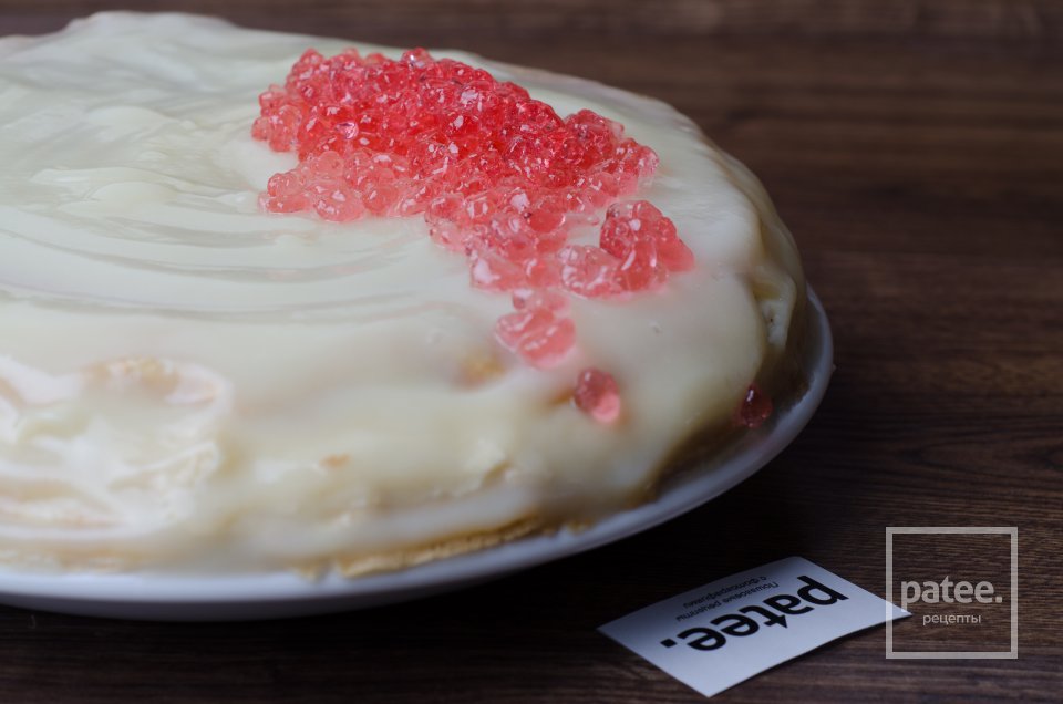 Блинный торт с икрой - Шаг 23