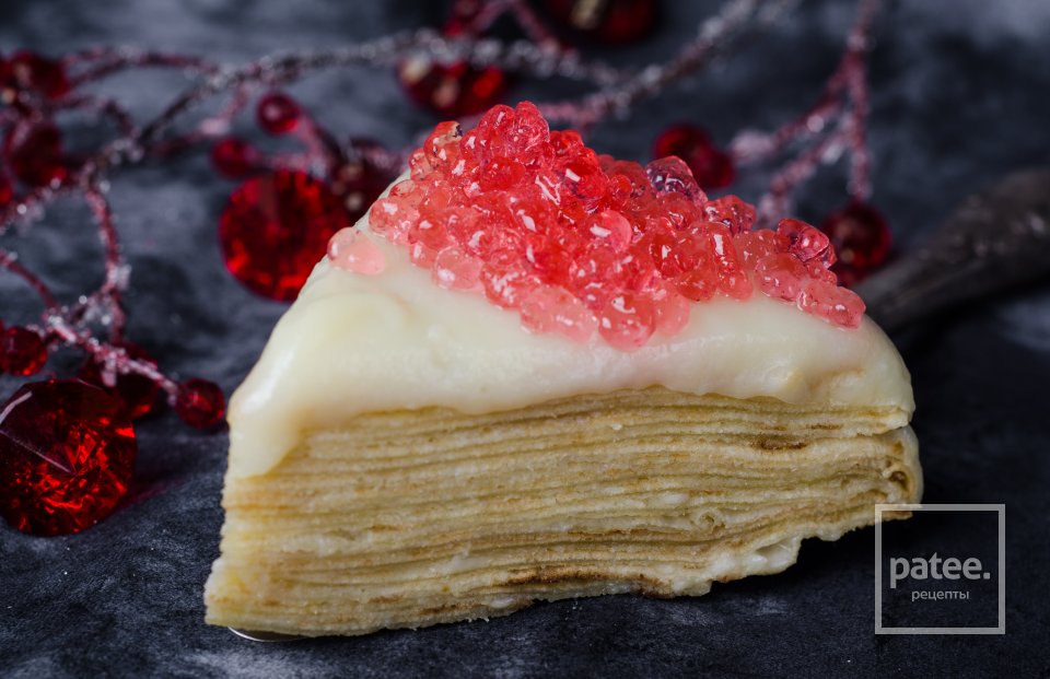 Блинный торт с икрой - Шаг 24