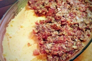 Картофельная запеканка с мясом - приготовление