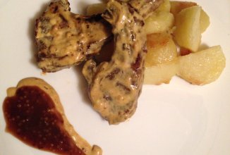 Кабанятина в горчичном соусе