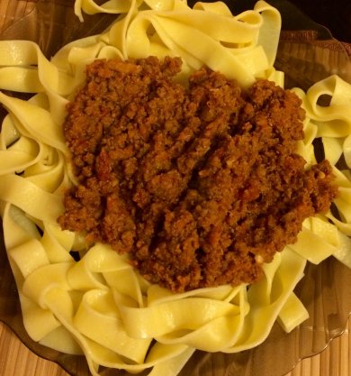 Паста с мясным соусом Болоньезе