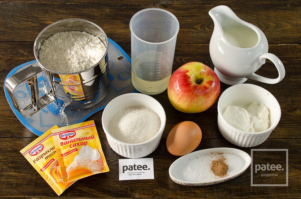 Маффины с яблочными розами - Шаг 1