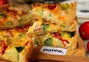 Киш с копчёной курицей и брокколи