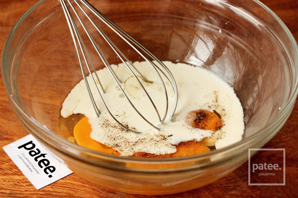 Киш с копчёной курицей и брокколи - Шаг 5