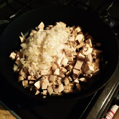 Лоранский киш с курицей и грибами - Шаг 4