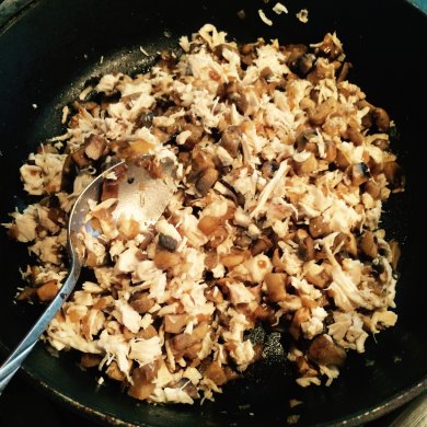 Лоранский киш с курицей и грибами - Шаг 6