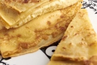 Тонкие блины с творогом