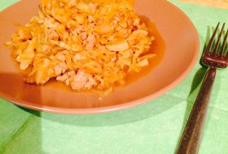 Капуста, тушеная с мясом