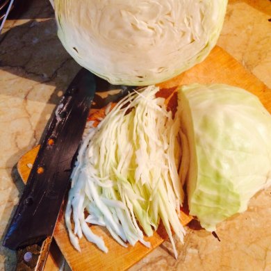 Капуста, тушеная с мясом - Шаг 1