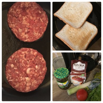 Гамбургер с мраморной говядиной - Шаг 1