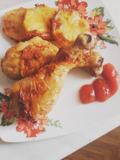 Куриные ножки с картошкой - Шаг 4